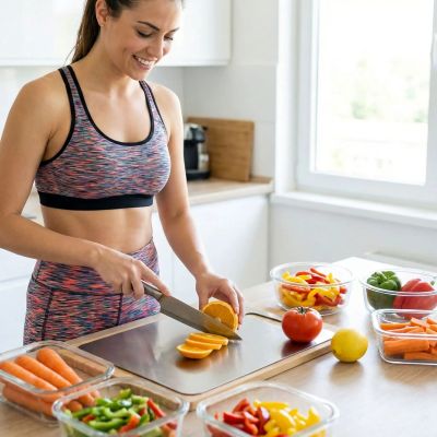 Planche a decouper - Inox Anti - bactérienne + 1 aiguiseur couteau OFFERT 🎁 - Cuisine et Spatule